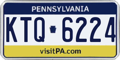 PA license plate KTQ6224
