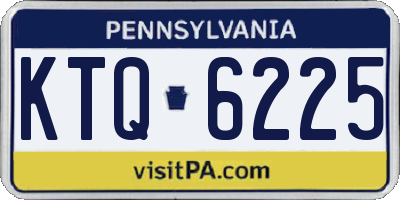 PA license plate KTQ6225