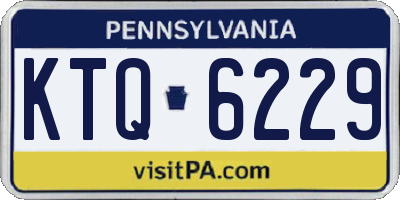 PA license plate KTQ6229