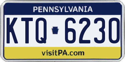 PA license plate KTQ6230