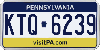 PA license plate KTQ6239