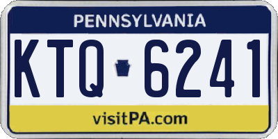 PA license plate KTQ6241