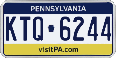 PA license plate KTQ6244