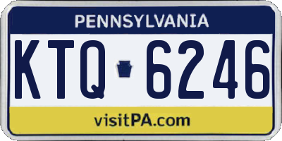 PA license plate KTQ6246