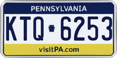 PA license plate KTQ6253