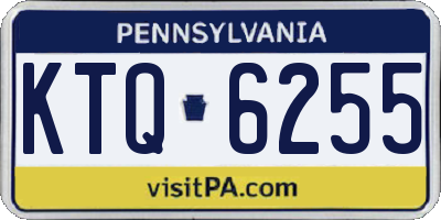 PA license plate KTQ6255