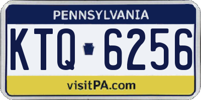 PA license plate KTQ6256