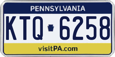 PA license plate KTQ6258