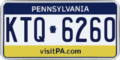 PA license plate KTQ6260