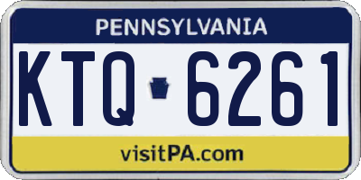 PA license plate KTQ6261