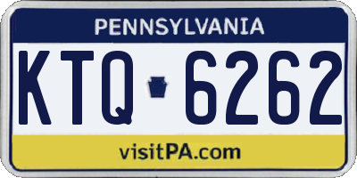 PA license plate KTQ6262