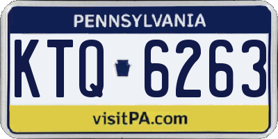 PA license plate KTQ6263