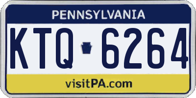 PA license plate KTQ6264