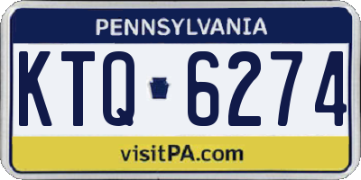 PA license plate KTQ6274