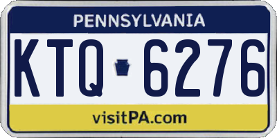 PA license plate KTQ6276