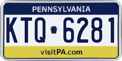 PA license plate KTQ6281