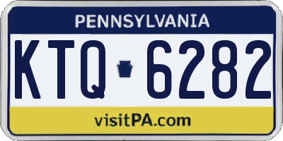 PA license plate KTQ6282