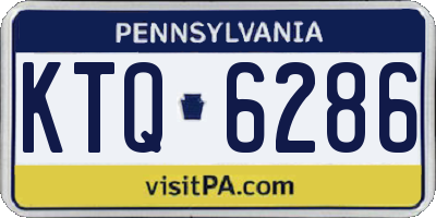 PA license plate KTQ6286