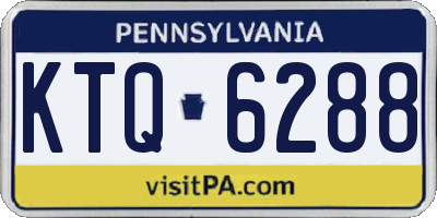 PA license plate KTQ6288