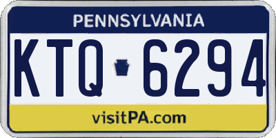 PA license plate KTQ6294