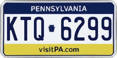 PA license plate KTQ6299