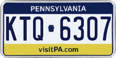 PA license plate KTQ6307