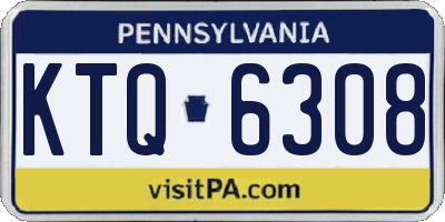 PA license plate KTQ6308