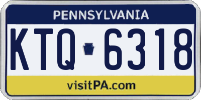 PA license plate KTQ6318