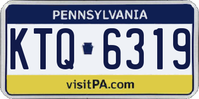 PA license plate KTQ6319