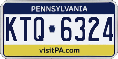 PA license plate KTQ6324