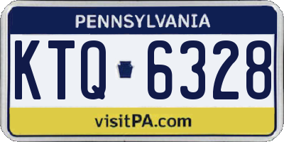 PA license plate KTQ6328