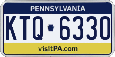 PA license plate KTQ6330