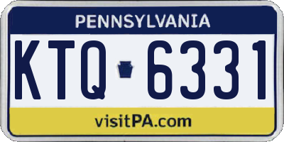 PA license plate KTQ6331