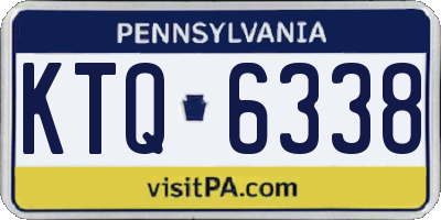 PA license plate KTQ6338