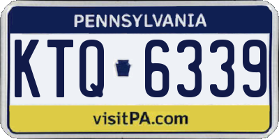 PA license plate KTQ6339