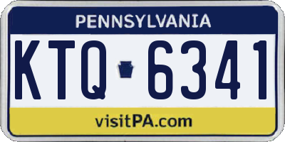 PA license plate KTQ6341