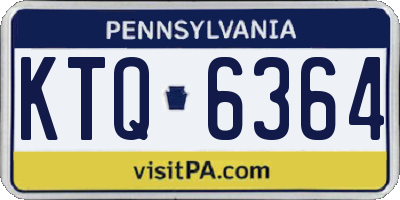 PA license plate KTQ6364