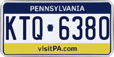 PA license plate KTQ6380