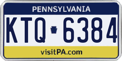 PA license plate KTQ6384