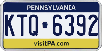 PA license plate KTQ6392