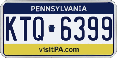 PA license plate KTQ6399