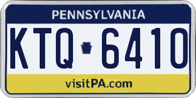 PA license plate KTQ6410