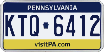 PA license plate KTQ6412
