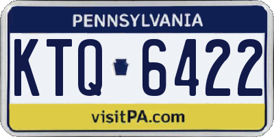 PA license plate KTQ6422