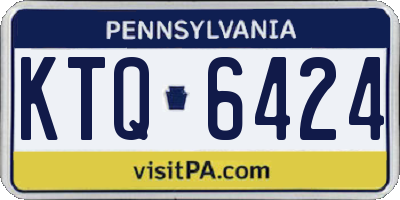 PA license plate KTQ6424