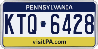 PA license plate KTQ6428