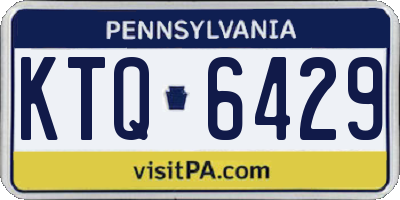 PA license plate KTQ6429