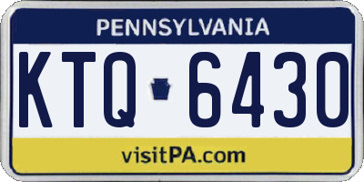 PA license plate KTQ6430