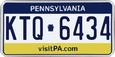 PA license plate KTQ6434