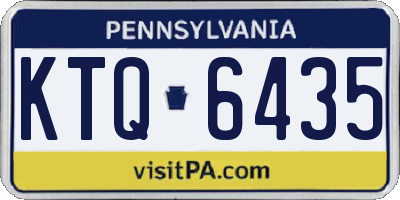 PA license plate KTQ6435